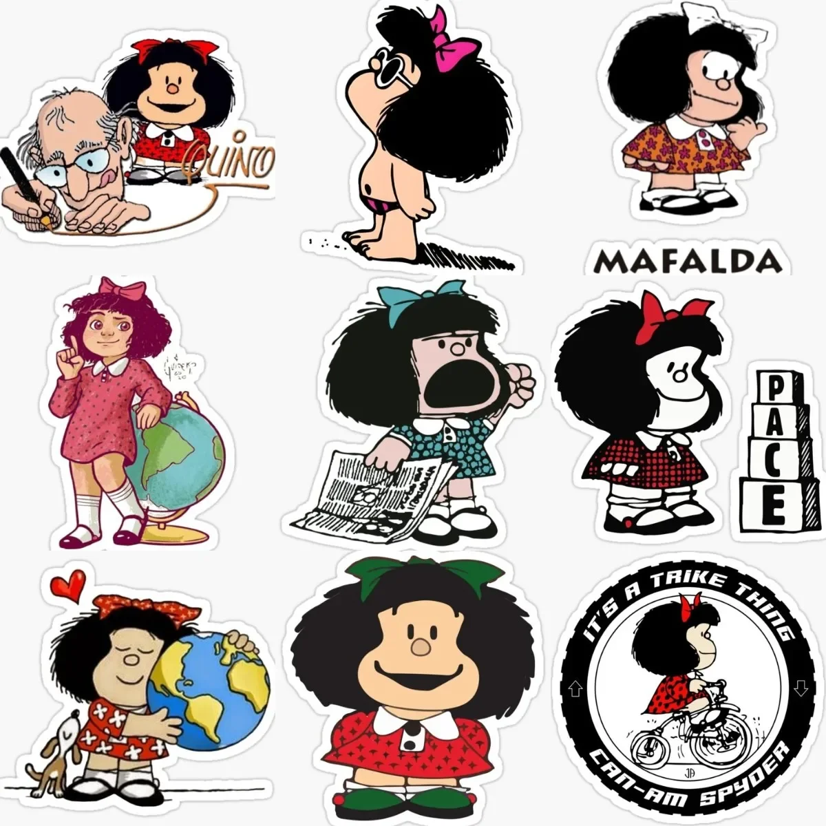 Mafalda аниме креативные наклейки кемпер фургон велосипед ноутбук бампер автомобиль грузовик стол мотоцикл лодка стена комнаты ПВХ наклейка Assecories
Mafalda аниме креативные наклейки кемпер фургон велосипед ноутбук бампер автомобиль грузовик стол мотоцикл лодка стена комнаты ПВХ наклейка Assecories