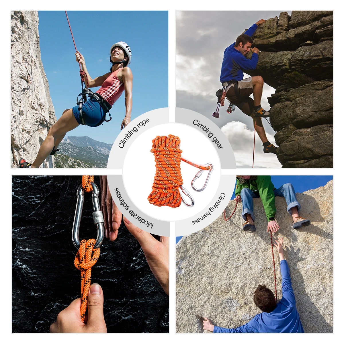 10M Escape Safety Rappelling Rope Abrasion Resistant Nylon High Strength Durable Waterproof Stain Resistant Rope For Climbing
10M Escape Safety Rappelling Rope Abrasion Resistant Nylon High Strength Durable Waterproof Stain Resistant Rope For Climbing