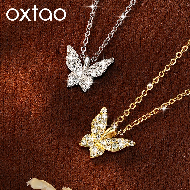 OXTAO Moissanite Butterfly Pendant Necklace 1.5mm D VVS1 with Certified 14K Gold Filled Clavicle Chain Necklace Fine Jewelry
OXTAO Moissanite Butterfly Pendant Necklace 1.5mm D VVS1 with Certified 14K Gold Filled Clavicle Chain Necklace Fine Jewelry