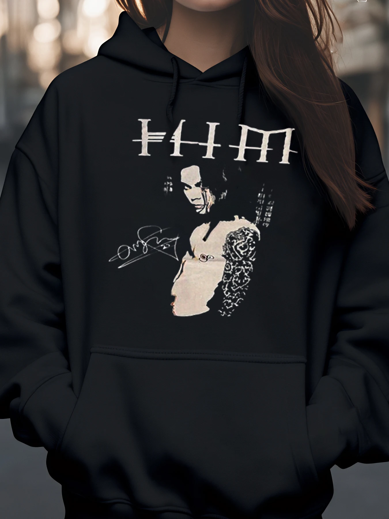 Hhmm Толстовка с графическим принтом Хэллоуин Модная повседневная одежда для женщин
Hhmm Толстовка с графическим принтом Хэллоуин Модная повседневная одежда для женщин