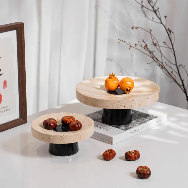 Modern Creative Travertine Fruit Tray Ornament Premium Feeling Marble Tall Base Living Room Coffee Table Desktop Organizer Tray
Modern Creative Travertine Fruit Tray Ornament Premium Feeling Marble Tall Base Living Room Coffee Table Desktop Organizer Tray