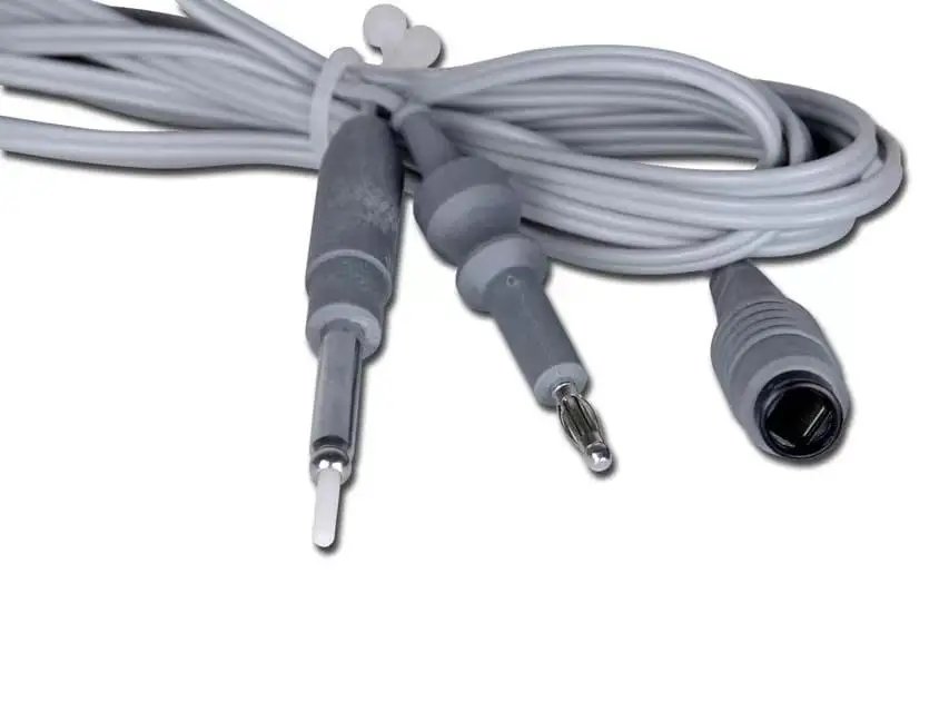 Universal Bipolar Forceps Cord Silicone Reusable Bipolar Coagulation Forceps Cable
Universal Bipolar Forceps Cord Silicone Reusable Bipolar Coagulation Forceps Cable