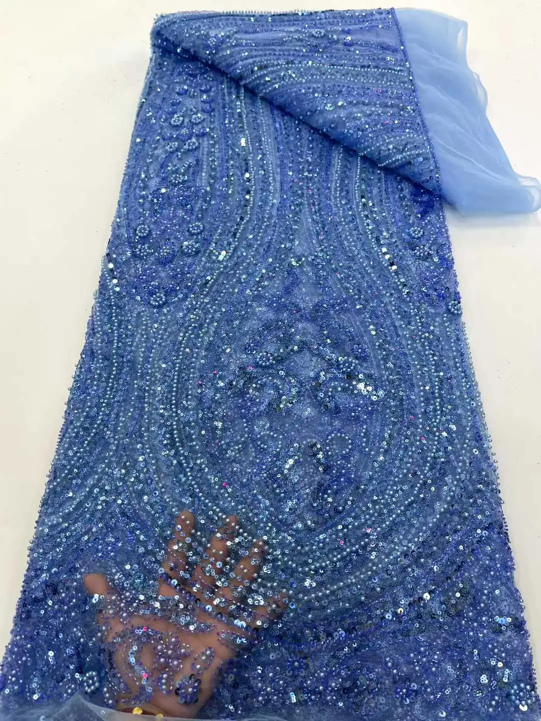 French Mesh Bridal Lace Fabric Beads African Sequins Lace 2025 Hot Sale Nigerian Beads For Women Wedding Dress Sew.
French Mesh Bridal Lace Fabric Beads African Sequins Lace 2025 Hot Sale Nigerian Beads For Women Wedding Dress Sew.