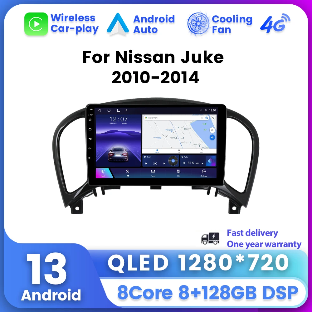 QLED Screen Car Radio for Nissan Juke 2010 - 2014 Multimedia Video Player Navigation GPS Wireless Carplay Auto 2Din Head Unit BT
QLED Screen Car Radio for Nissan Juke 2010 - 2014 Multimedia Video Player Navigation GPS Wireless Carplay Auto 2Din Head Unit BT