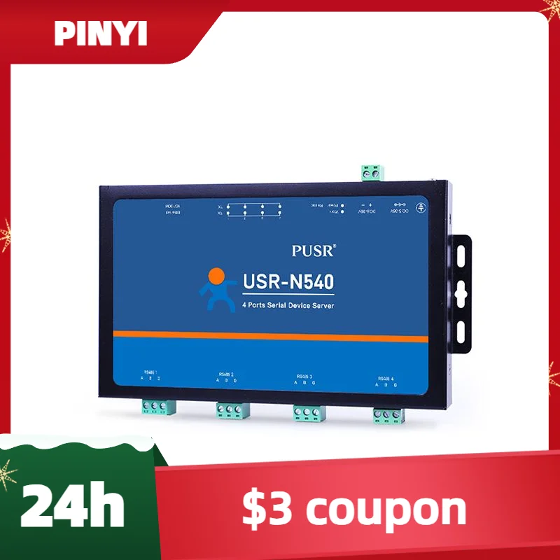 USR-N540 Версия H7-4 4-портовые последовательные преобразователи RS485 в Ethernet Поддержка Modbus RTU в Modbus TCP 
USR-N540 Версия H7-4 4-портовые последовательные преобразователи RS485 в Ethernet Поддержка Modbus RTU в Modbus TCP