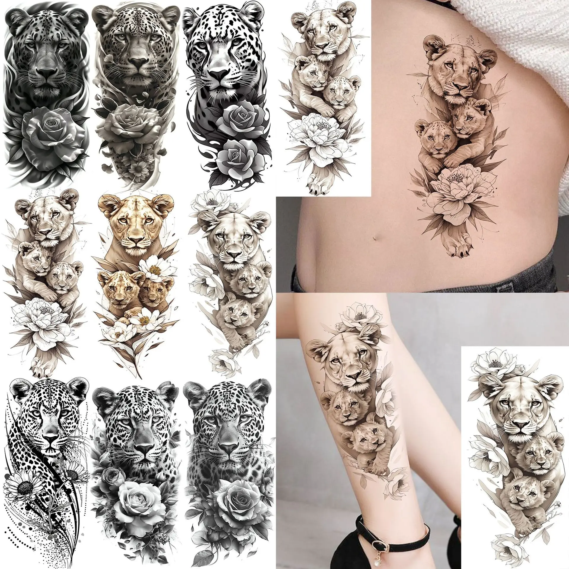 Leopard Animal Temporary Tattoo Stickers Waterproof Realistic Durable Long Lasting High Quality for Arm Calf Multifunctional
Leopard Animal Temporary Tattoo Stickers Waterproof Realistic Durable Long Lasting High Quality for Arm Calf Multifunctional