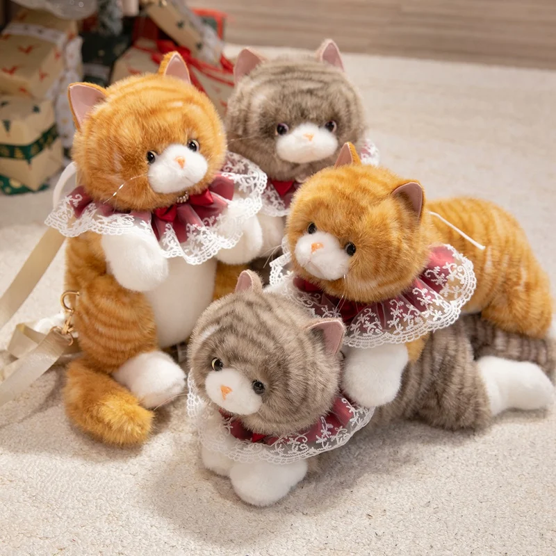 Creative Simulation 30-35CM Cartoon Kitten Backpack Plush Toys Kawaii Stuffed Animal Real Life Cats Plushies Doll Kids Gift Deco
Creative Simulation 30-35CM Cartoon Kitten Backpack Plush Toys Kawaii Stuffed Animal Real Life Cats Plushies Doll Kids Gift Deco