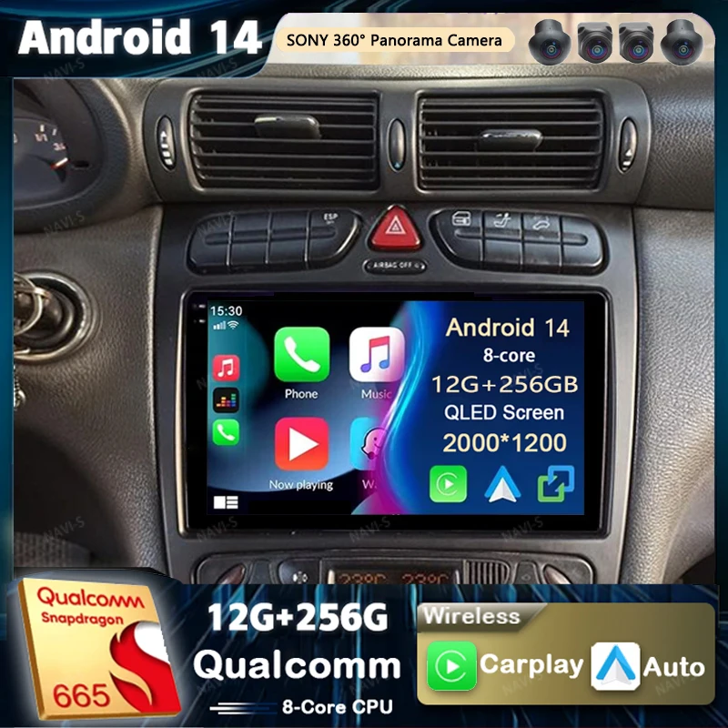 Автомобильная Мультимедийная система на Android 14 для Benz C Class W203 2005-2009 C200 C230 C240 C320 C350 W209 2K
Автомобильная Мультимедийная система на Android 14 для Benz C Class W203 2005-2009 C200 C230 C240 C320 C350 W209 2K