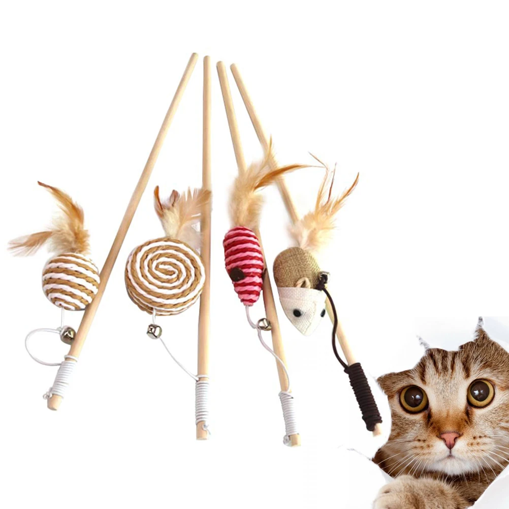 4pcs Toy W Mouse Design Cat Interactive Toys Interactive Teaser Bamboo Toys Keeps Cats Healthy Active Pet Supplies
4pcs Toy W Mouse Design Cat Interactive Toys Interactive Teaser Bamboo Toys Keeps Cats Healthy Active Pet Supplies
