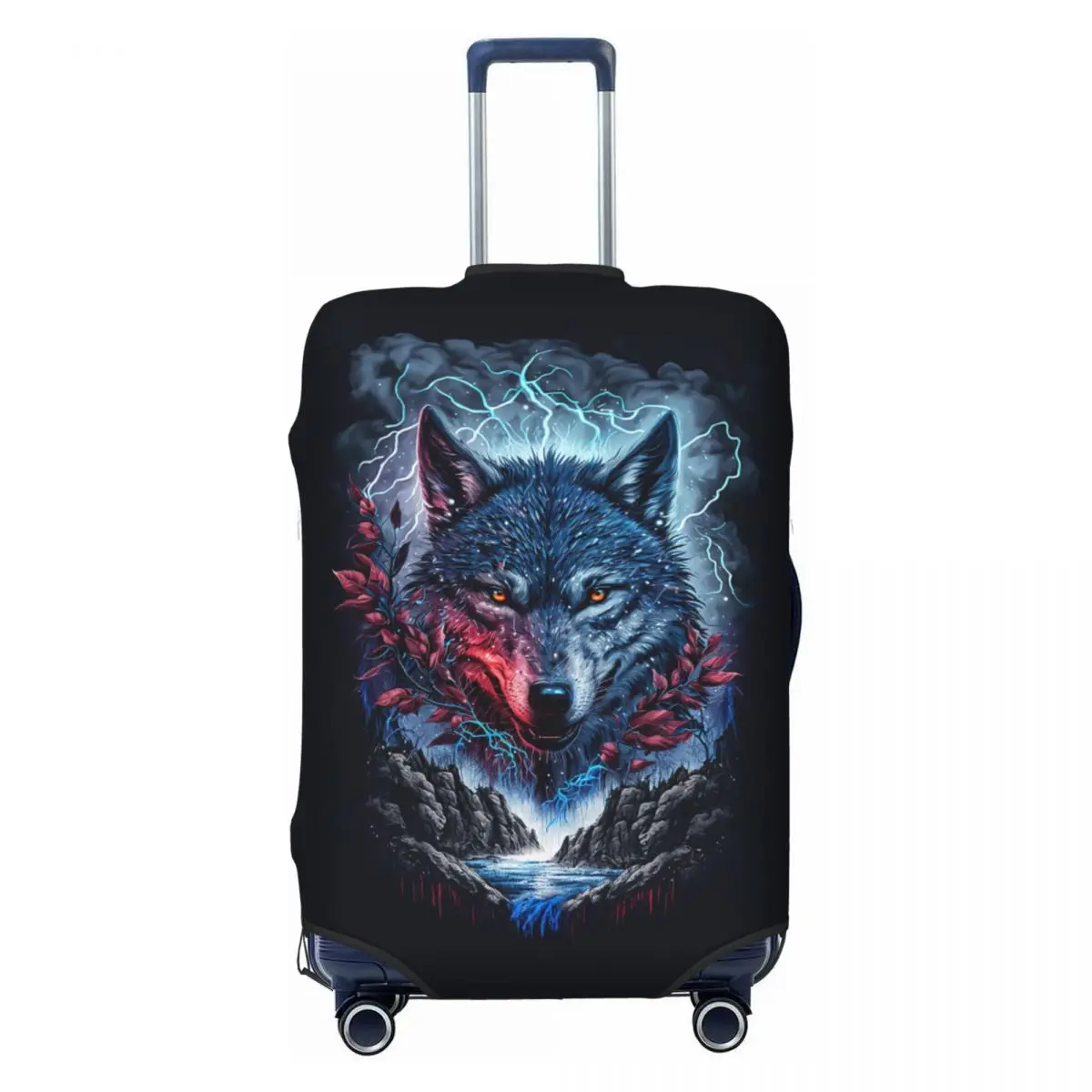 Изготовленный на заказ чехол для дорожного багажа с изображением волка, пылезащитный чехол для чемодана, подходит для 18-32 дюймов
Изготовленный на заказ чехол для дорожного багажа с изображением волка, пылезащитный чехол для чемодана, подходит для 18-32 дюймов
