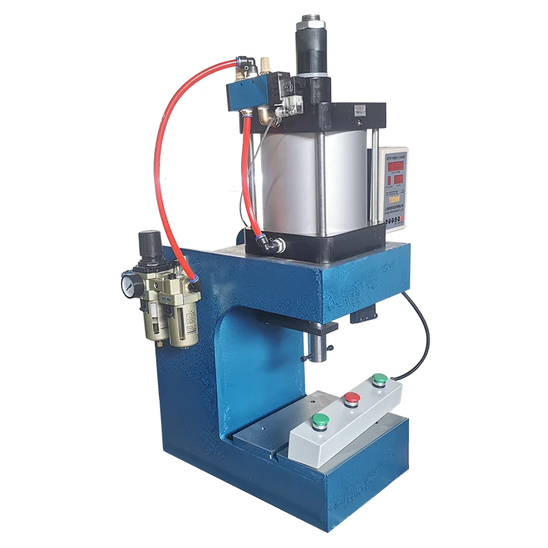 CNC small pneumatic press 2 TONS C frame table operated manual mini punching and cutting machine
CNC small pneumatic press 2 TONS C frame table operated manual mini punching and cutting machine