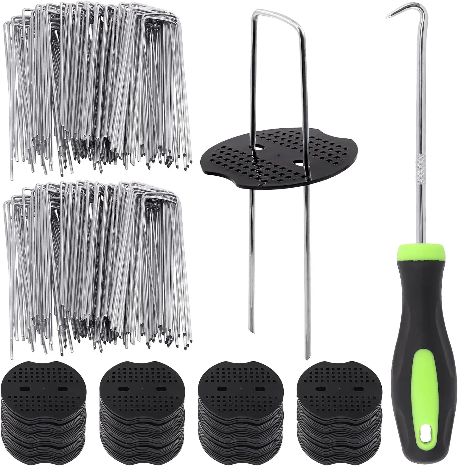 10 pieces 6 Inch 11 Gauge Heavy Duty Galvanized Landscape Yard Ground,U-Shaped Lawn Spikes, Garden Stakes Landscape Staples Set
10 pieces 6 Inch 11 Gauge Heavy Duty Galvanized Landscape Yard Ground,U-Shaped Lawn Spikes, Garden Stakes Landscape Staples Set