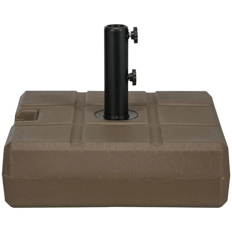 Outsunny Umbrella Stand for 1.5", or 1.9" Umbrella Poles, Fillable Umbrella Base, Brown
Outsunny Umbrella Stand for 1.5", or 1.9" Umbrella Poles, Fillable Umbrella Base, Brown