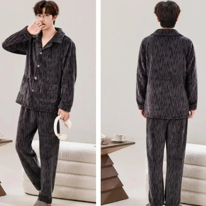 Мужская зимняя одежда, пижамы Y2K, мужская одежда, осенняя спортивная одежда, молодежная повседневная одежда, одежда для ванной, фланелевая, 2 шт./компл., домашняя одежда, утепленная
Мужская зимняя одежда, пижамы Y2K, мужская одежда, осенняя спортивная одежда, молодежная повседневная одежда, одежда для ванной, фланелевая, 2 шт./компл., домашняя одежда, утепленная