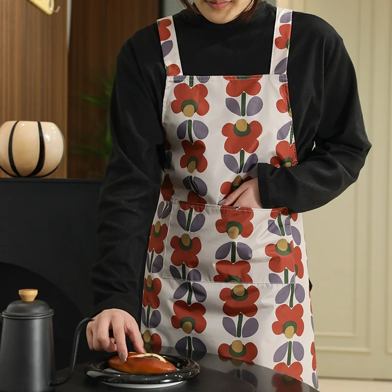 Print Waterproof Apron with Pocket and Adjustable Straps Women's Kitchen Apron for Cooking Work Pinafore for Cleaning Gardening
Print Waterproof Apron with Pocket and Adjustable Straps Women's Kitchen Apron for Cooking Work Pinafore for Cleaning Gardening