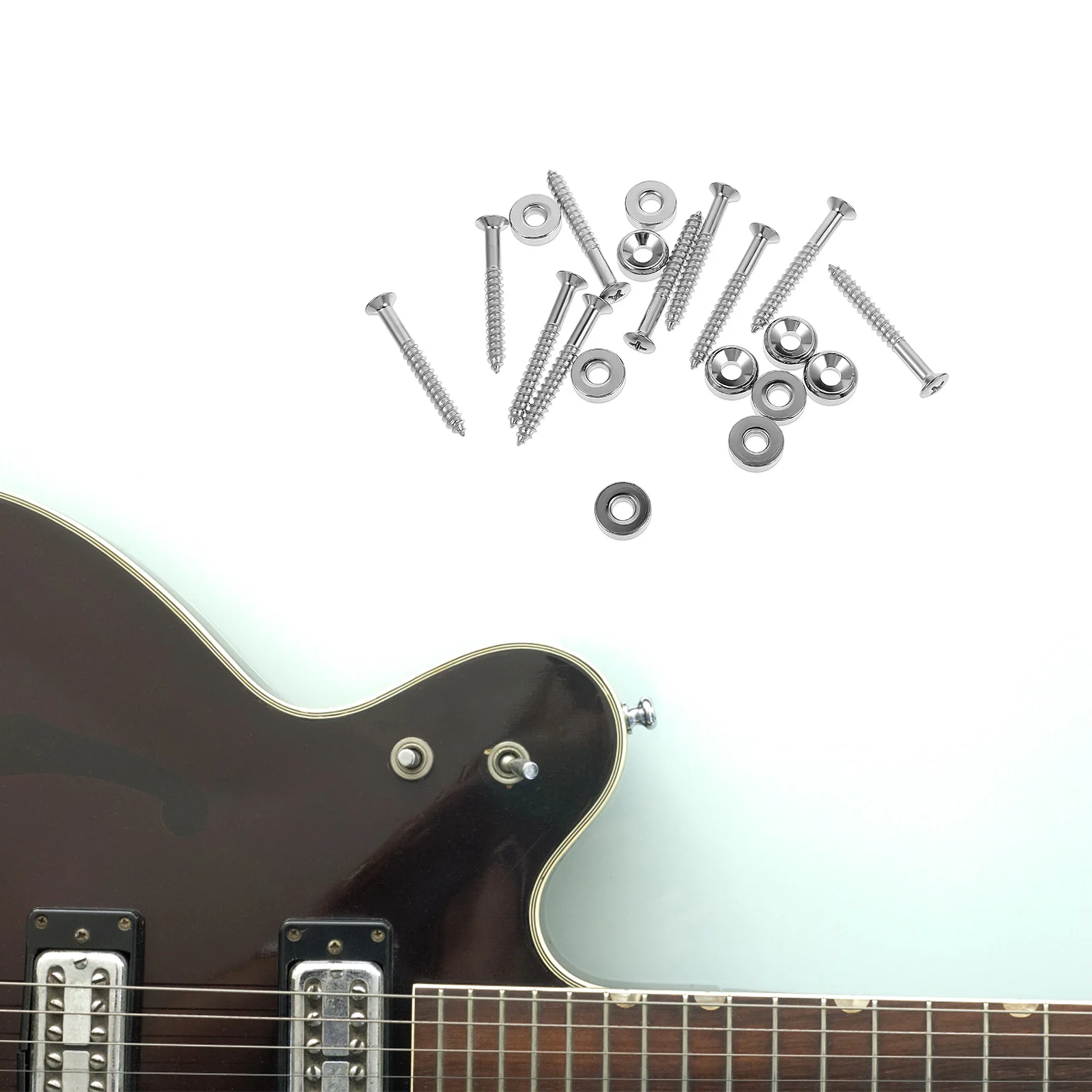 10pcs Guitar Joint Ferrule Electric Bass Neck Bushing Bolt Built-In Gasket For Guitar Body Neck Connection Replacement Part
10pcs Guitar Joint Ferrule Electric Bass Neck Bushing Bolt Built-In Gasket For Guitar Body Neck Connection Replacement Part