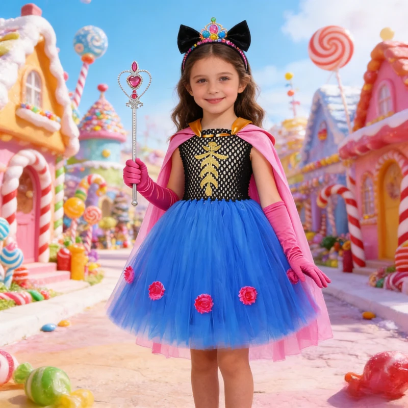 Snow Queen Princess Costumes for Baby Girls New Years Carnival Outfit Kids Christmas Long Fancy Tutu Dress with Hot Pink Cloak
Snow Queen Princess Costumes for Baby Girls New Years Carnival Outfit Kids Christmas Long Fancy Tutu Dress with Hot Pink Cloak