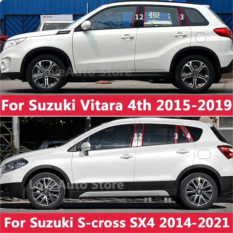 For Suzuki SX4 S-cross Vitara Car Window Central Column B C Pillar Cover Trim Sticker Exterior Frame Accessories Cover
For Suzuki SX4 S-cross Vitara Car Window Central Column B C Pillar Cover Trim Sticker Exterior Frame Accessories Cover