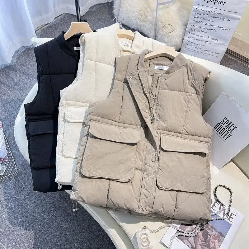 Women's Cotton Vest Autumn/Winter New Style Outerwear Casual Loose Fit Versatile Large Size Shoulder Vest Jacket
Women's Cotton Vest Autumn/Winter New Style Outerwear Casual Loose Fit Versatile Large Size Shoulder Vest Jacket