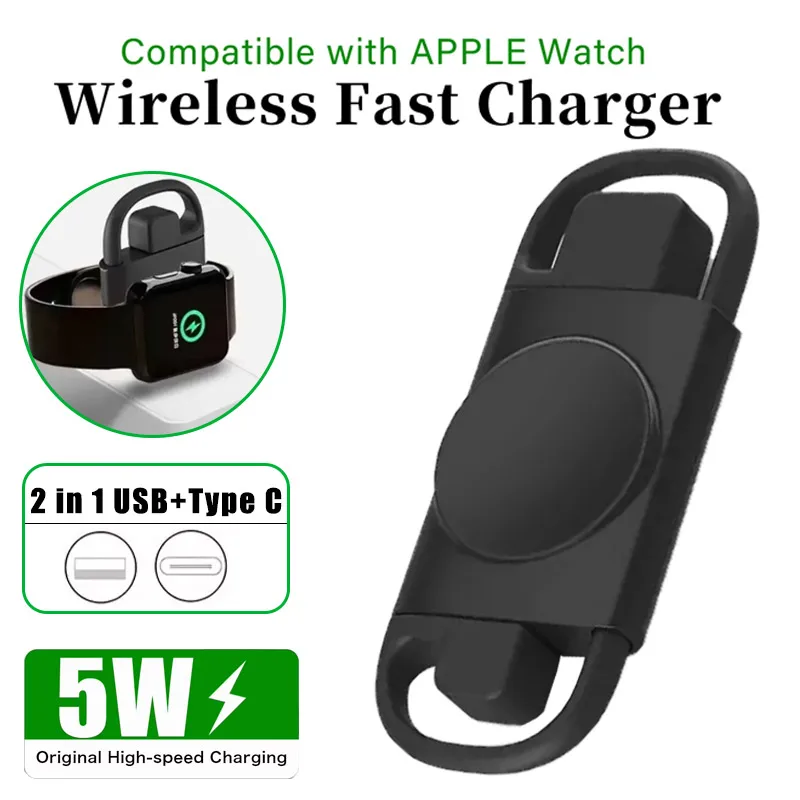 2 IN 1 PD Type C USB Magnetic Watch Wireless Charger For Apple Watch IWatch 10 9 8 7 6 5 SE Ultra Portable Fast Charging Station
2 IN 1 PD Type C USB Magnetic Watch Wireless Charger For Apple Watch IWatch 10 9 8 7 6 5 SE Ultra Portable Fast Charging Station