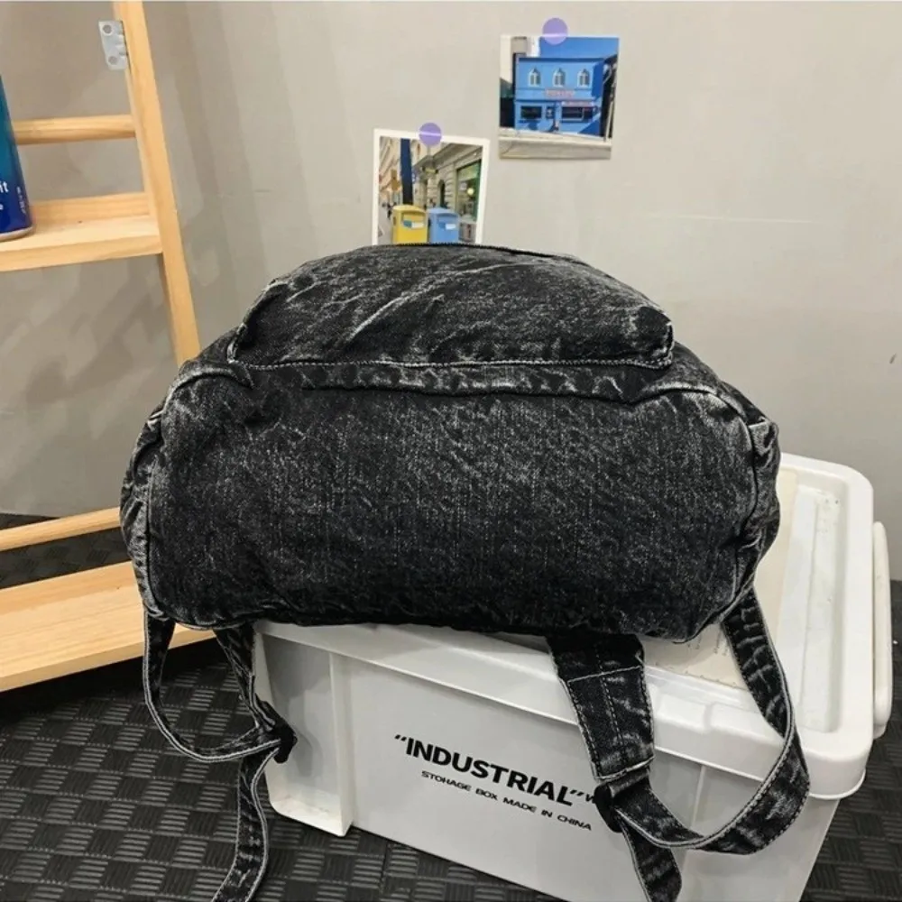 Fashion Lightweight Denim Backpack Large Capacity Solid Color Shoulder Bag Multi-pocket School Bag Men
Fashion Lightweight Denim Backpack Large Capacity Solid Color Shoulder Bag Multi-pocket School Bag Men