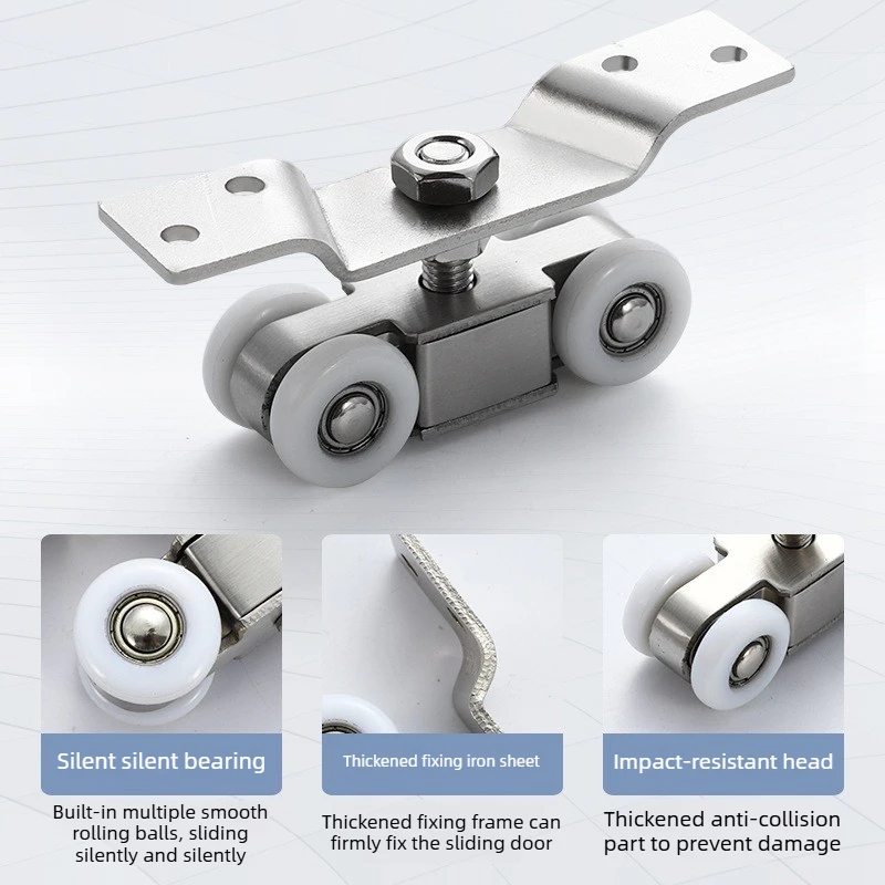 Folding stainless door and window pulley sliding track indoor outdoor hanging wheel hanging rail wooden silent nylon universal
Folding stainless door and window pulley sliding track indoor outdoor hanging wheel hanging rail wooden silent nylon universal