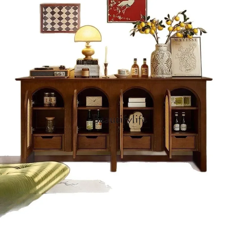 1*French antique arched door solid wood dining side cabinet retro wall entrance storage chest
1*French antique arched door solid wood dining side cabinet retro wall entrance storage chest