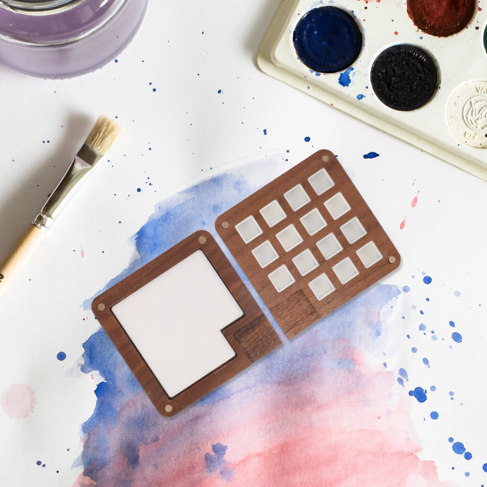 15pcs Wooden Watercolor Palette Portable Paint Box Empty Pans Mini Mixing Tray Kids Travel Classroom 15 White
15pcs Wooden Watercolor Palette Portable Paint Box Empty Pans Mini Mixing Tray Kids Travel Classroom 15 White