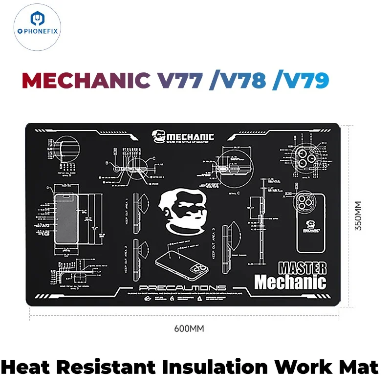 Mobile Phone Repair Work Pad 28 Inch Durable Silicone Versatile Repair Insulation Mat for Soldering Station Phone Laptop Repair
Mobile Phone Repair Work Pad 28 Inch Durable Silicone Versatile Repair Insulation Mat for Soldering Station Phone Laptop Repair