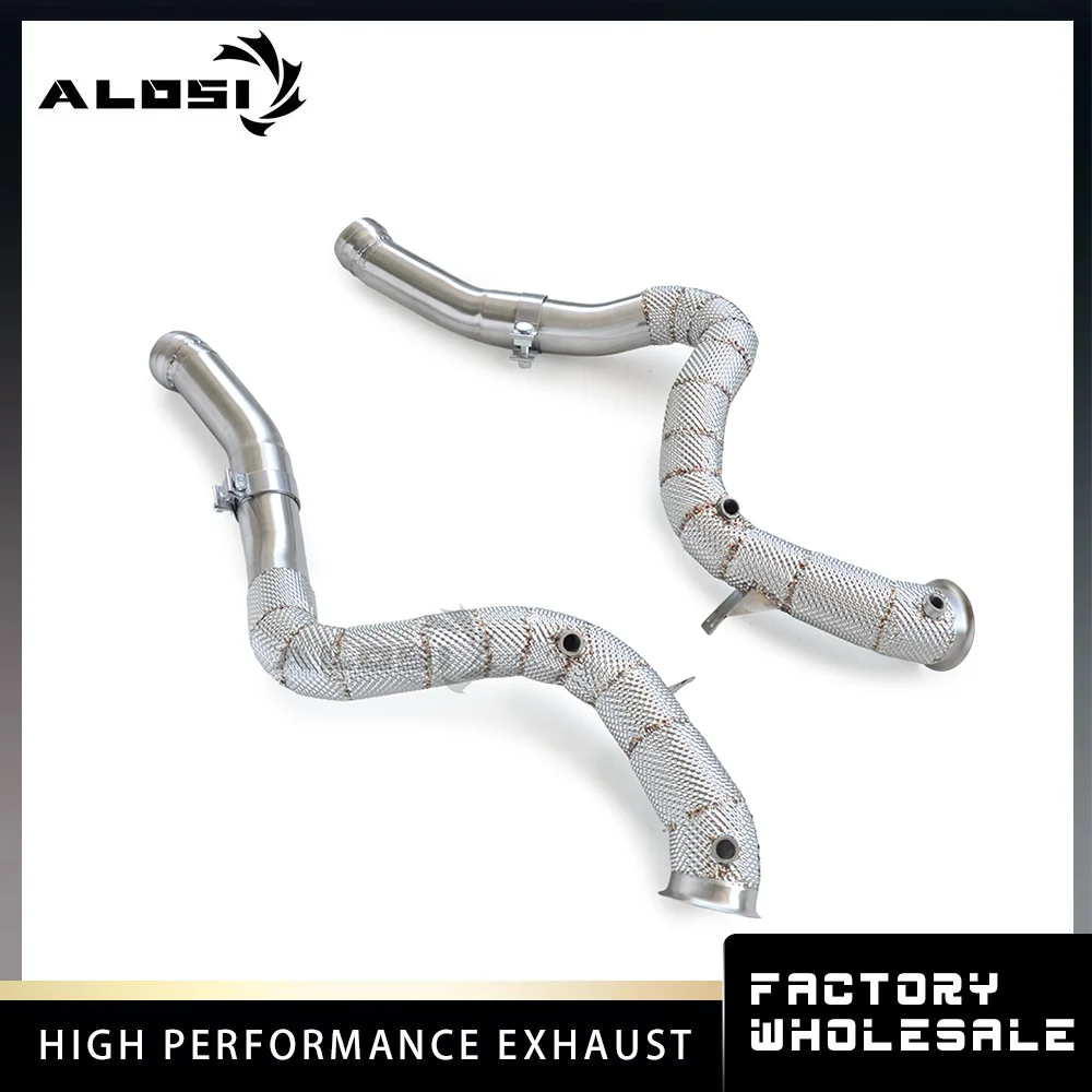 Exhaust Downpipe for Mercedes Benz C63 C63S AMG W205 Sedan 4.0T M177 V8 Biturbo 2015-2021 High Performance Direct Fit
Exhaust Downpipe for Mercedes Benz C63 C63S AMG W205 Sedan 4.0T M177 V8 Biturbo 2015-2021 High Performance Direct Fit