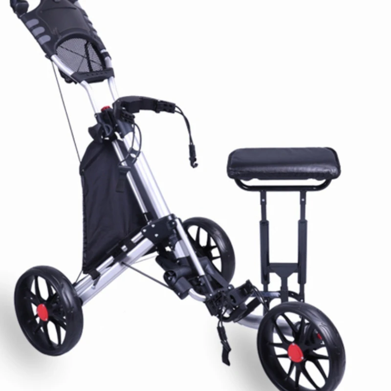 Golf bag trolley Down ball bag trolley Three-wheel adjustable folding
Golf bag trolley Down ball bag trolley Three-wheel adjustable folding