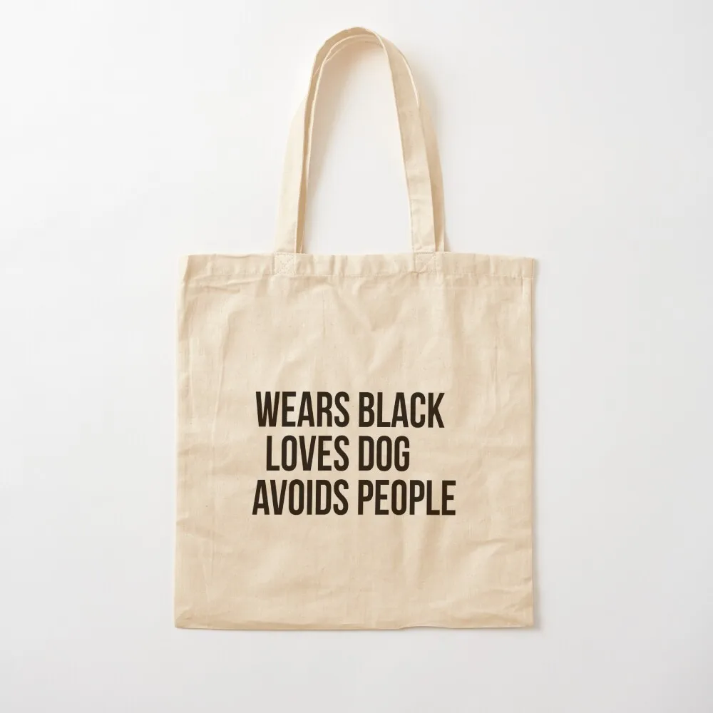 Wears Black Loves Dog Avoids People Tote Bag ecological bags Women's shopping bag reusable shopping bag
Wears Black Loves Dog Avoids People Tote Bag ecological bags Women's shopping bag reusable shopping bag