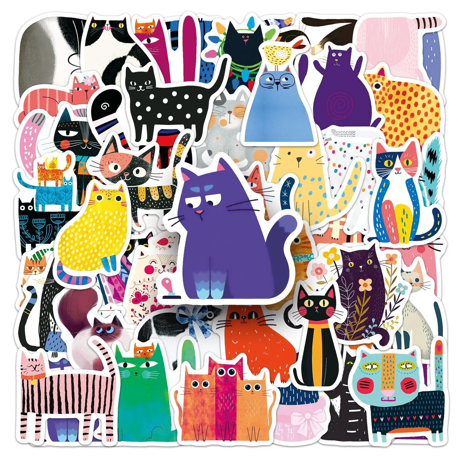 10/50PCS Cartoon Cat Waterproof Graffiti Stickers Artistic Style Sticker for Phone Computer Notebook Stationery DIY Toys Secret
10/50PCS Cartoon Cat Waterproof Graffiti Stickers Artistic Style Sticker for Phone Computer Notebook Stationery DIY Toys Secret