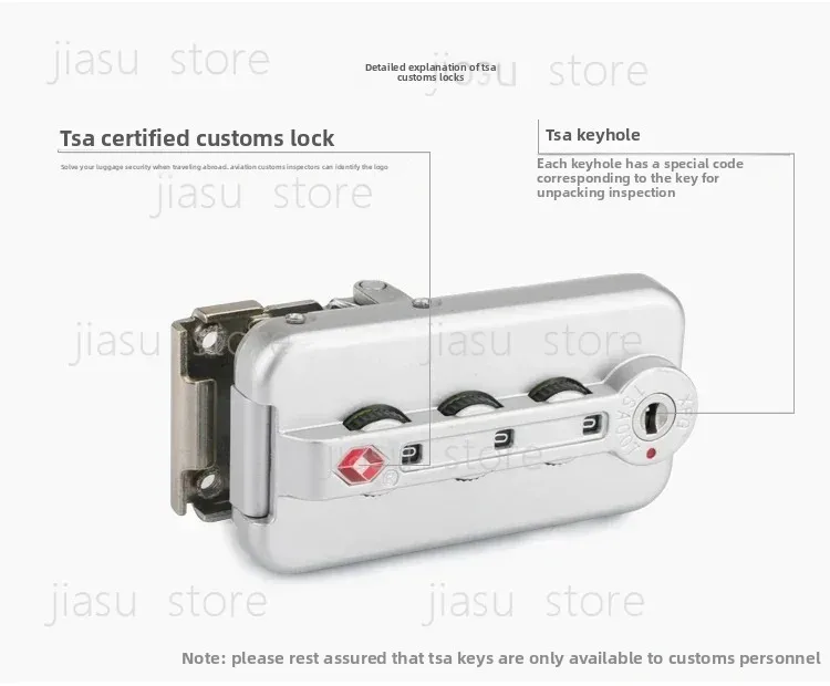 XFG TSA007 Customs Password Lock Luggage Fixed Lock Luggage Repair Accessories
XFG TSA007 Customs Password Lock Luggage Fixed Lock Luggage Repair Accessories