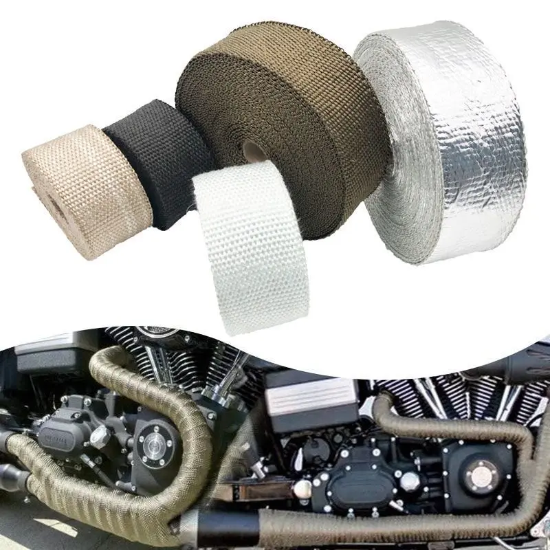 NEW*5M Titanium/Black Exhaust Heat Wrap Roll For Motorcycle Fiberglass Heat Shield Tape with Stainless Ties for Aprilia motor
NEW*5M Titanium/Black Exhaust Heat Wrap Roll For Motorcycle Fiberglass Heat Shield Tape with Stainless Ties for Aprilia motor