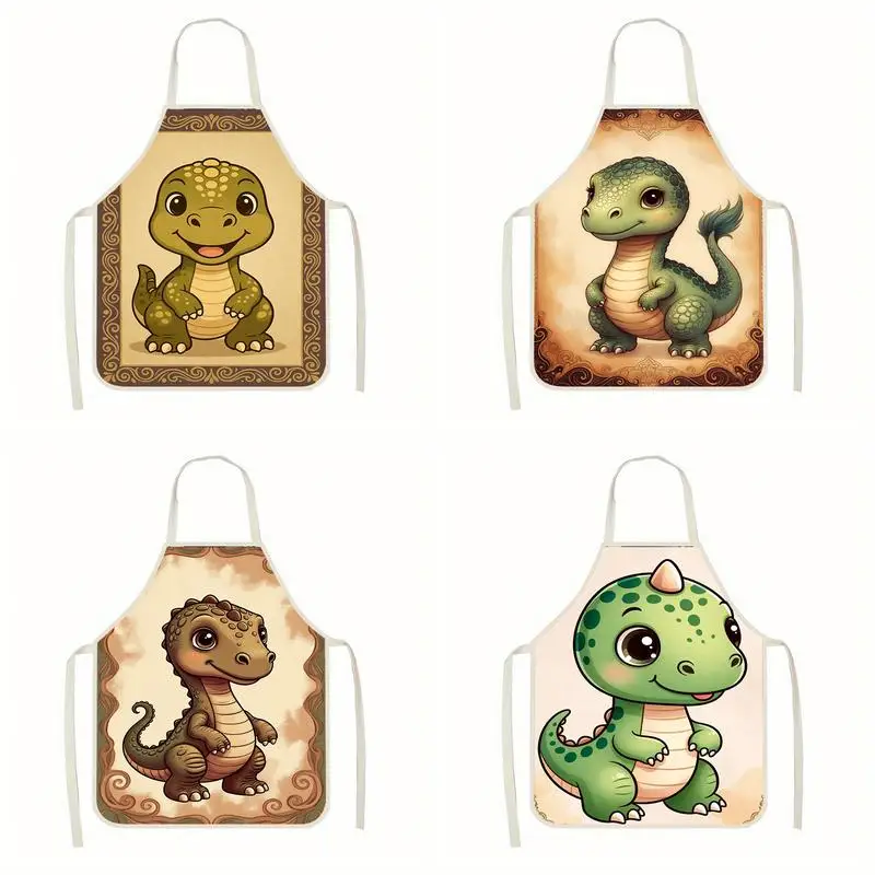 Cute Dinosaur-Pattern Aprons Linen apron, suitable for kitchen cooking, parent-child interaction, painting and other scenarios
Cute Dinosaur-Pattern Aprons Linen apron, suitable for kitchen cooking, parent-child interaction, painting and other scenarios