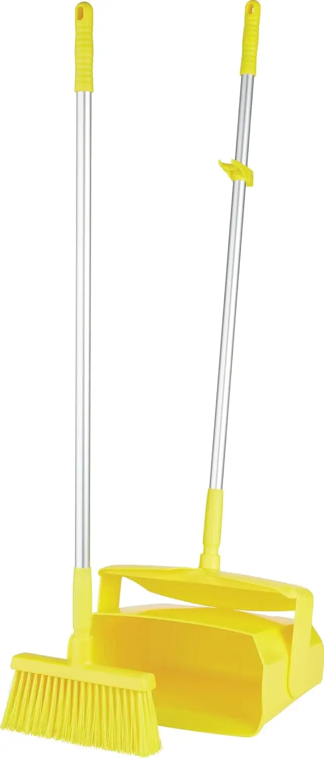 Remco - A Company 62506 Lobby Dustpan with Broom, Polypropylene/Polyester/Aluminum, 7" X 14" Bin, 37" Handle, Yellow
Remco - A Company 62506 Lobby Dustpan with Broom, Polypropylene/Polyester/Aluminum, 7" X 14" Bin, 37" Handle, Yellow