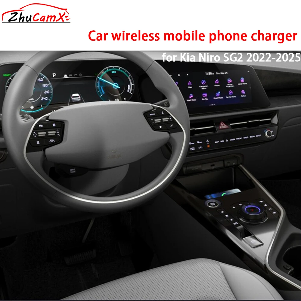 for Kia Niro SG2 2022-2025 Center Console Storage Car Wireless Mobile Phone Charger QI 18W iPhone Magsafe Fast Charging
for Kia Niro SG2 2022-2025 Center Console Storage Car Wireless Mobile Phone Charger QI 18W iPhone Magsafe Fast Charging