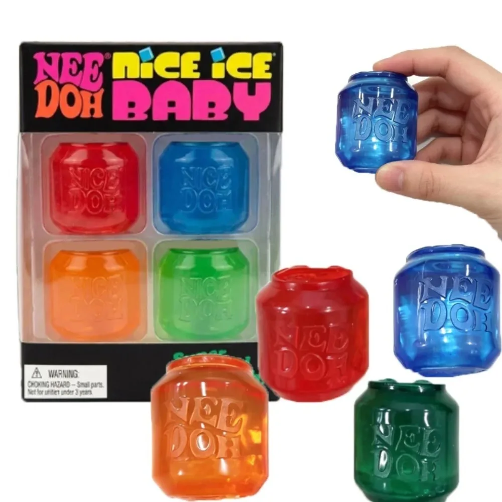 Hot Nee Doh Nice Ice Baby Four-Pack Blind Box Transparent Squish Cans Soft Squeeze Toy Stress Relief Calming Toy Gift for Friend
Hot Nee Doh Nice Ice Baby Four-Pack Blind Box Transparent Squish Cans Soft Squeeze Toy Stress Relief Calming Toy Gift for Friend