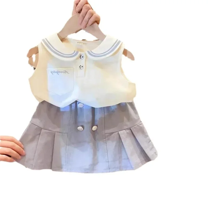 Girl Kids Birthday 2pcs Clothes Children Outfits 2-8Y 2025 Baby Girls Summer Clothing Set Fashion Tops T-shirts+skirts,Elegant
Girl Kids Birthday 2pcs Clothes Children Outfits 2-8Y 2025 Baby Girls Summer Clothing Set Fashion Tops T-shirts+skirts,Elegant
