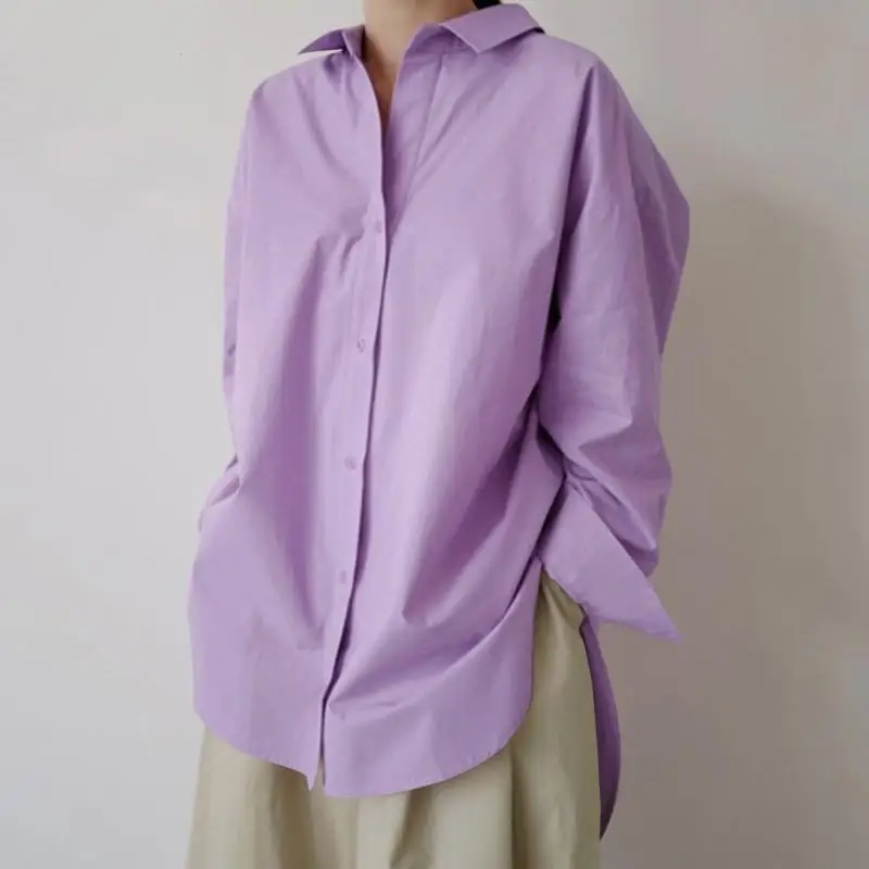 Женские длинные рукава с разрезом и толстым размером, свободный крой из полиэстера, повседневные, однотонные, для поездок на работу, лето 2023, устойчивые к деформации... 
Женские длинные рукава с разрезом и толстым размером, свободный крой из полиэстера, повседневные, однотонные, для поездок на работу, лето 2023, устойчивые к деформации...