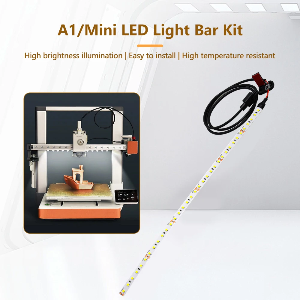 Upgrade Led Light Strip For Bamboo Lab A1/A1mini Ra95 Fill Light 24V White Light Super Bright For Bamblab 3D Printer Accessories
Upgrade Led Light Strip For Bamboo Lab A1/A1mini Ra95 Fill Light 24V White Light Super Bright For Bamblab 3D Printer Accessories