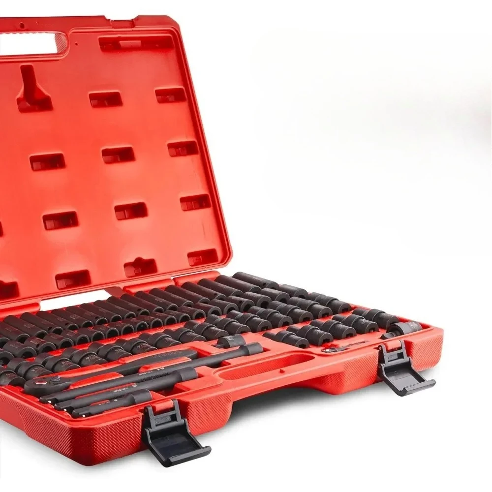 For Impact Socket Set, 3/8” Drive, 67 Piece, Metric and Standard Master Socket Set with Shallow & Deep Sockets,
For Impact Socket Set, 3/8” Drive, 67 Piece, Metric and Standard Master Socket Set with Shallow & Deep Sockets,