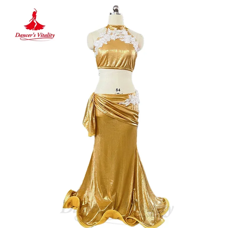 Belly Dance Performance Set Customsized Sleeveless Flowers Top+Sexy Fishtail Long Skirt 2pcs Adult Child Belly Dancing Costume
Belly Dance Performance Set Customsized Sleeveless Flowers Top+Sexy Fishtail Long Skirt 2pcs Adult Child Belly Dancing Costume