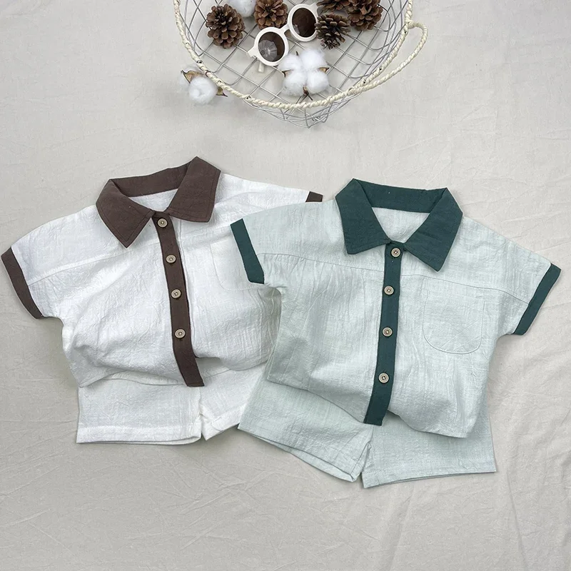 2026 New Summer 0-3Yrs Children Clothes Suit Short Sleeved Cotton Shirt+Shorts Infant Baby Boys Girls Clothing Set
2026 New Summer 0-3Yrs Children Clothes Suit Short Sleeved Cotton Shirt+Shorts Infant Baby Boys Girls Clothing Set