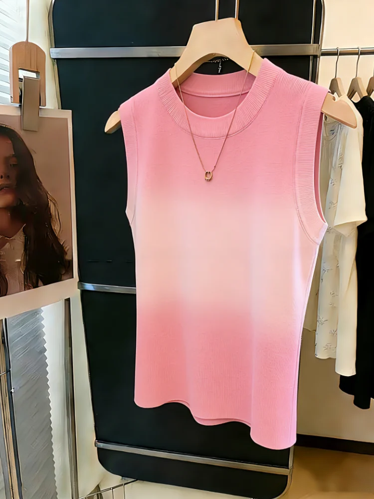 Dopamine Gradient Color Sleeveless Knitted Vest Women's Summer New Style Ageless Top Self-Keeping Model Korean Version Straig...
Dopamine Gradient Color Sleeveless Knitted Vest Women's Summer New Style Ageless Top Self-Keeping Model Korean Version Straig...