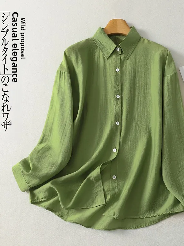Spring 2026 New Style Women's plus Size Shirt Pure Color Long Sleeve Sun Protection Casual Loose Fit Button up Top
Spring 2026 New Style Women's plus Size Shirt Pure Color Long Sleeve Sun Protection Casual Loose Fit Button up Top