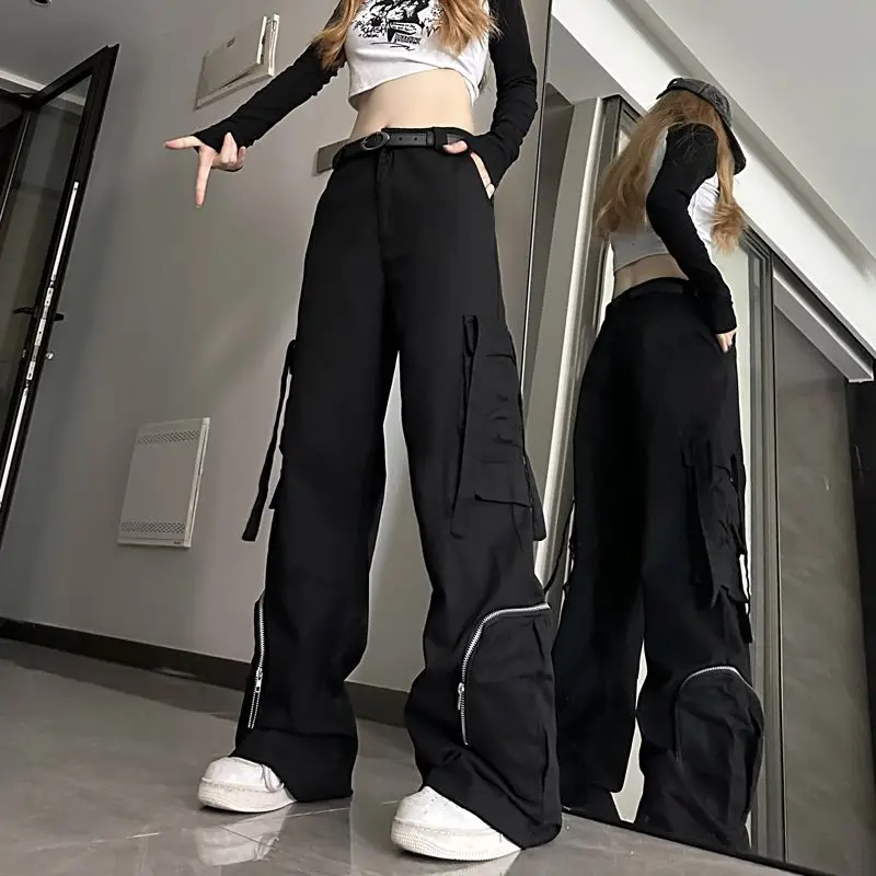 Retro Overalls Women's Spring and Summer Spice Girls Handsome Fried Street Straight-leg Pants Loose and Thin Wide-leg Trousers
Retro Overalls Women's Spring and Summer Spice Girls Handsome Fried Street Straight-leg Pants Loose and Thin Wide-leg Trousers