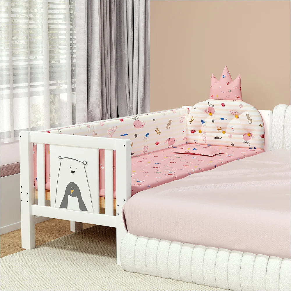 High Quality European Style Wooden Single Children Beds Bedroom Furniture Solid Wood Princess Bed Splicing Bed for Girls
High Quality European Style Wooden Single Children Beds Bedroom Furniture Solid Wood Princess Bed Splicing Bed for Girls