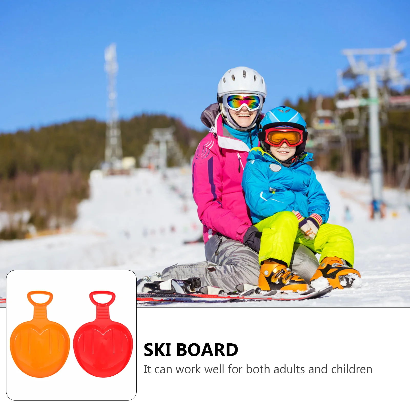2pcs Snowboard Toys for Kids Adults Durable Lightweight Skiing Board Outdoor Fun Non-Slip Handle Great Gift Sand Grass
2pcs Snowboard Toys for Kids Adults Durable Lightweight Skiing Board Outdoor Fun Non-Slip Handle Great Gift Sand Grass